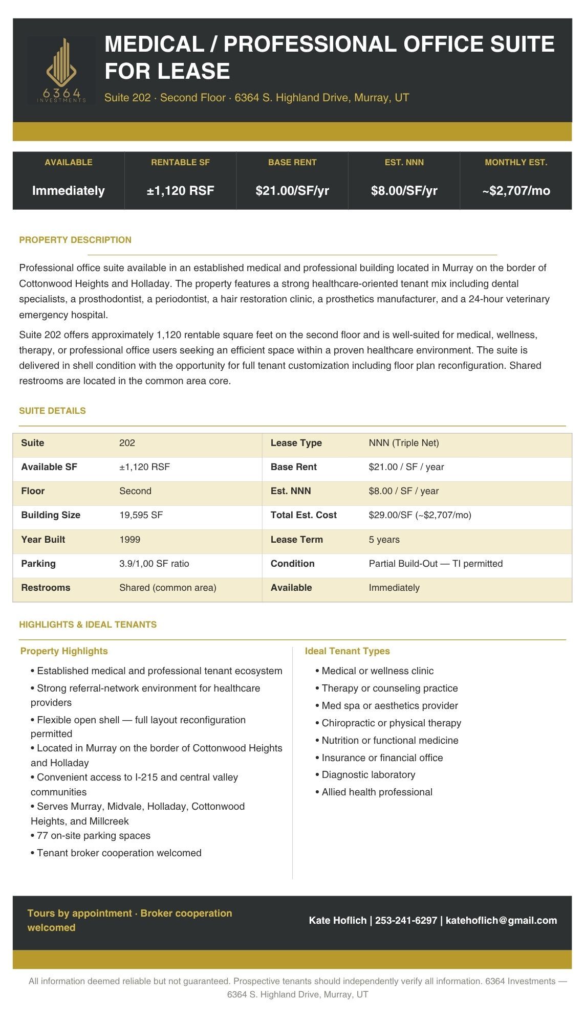 6364 S Highland Dr, Salt Lake City, UT for lease Other- Image 1 of 15