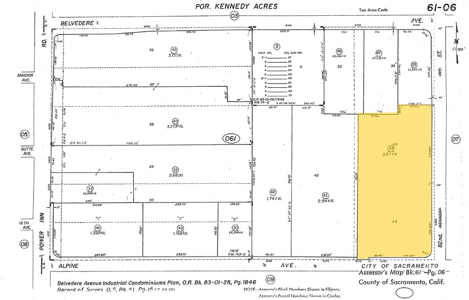 4300 82nd St, Sacramento, CA à louer - Plan cadastral - Image 2 de 9