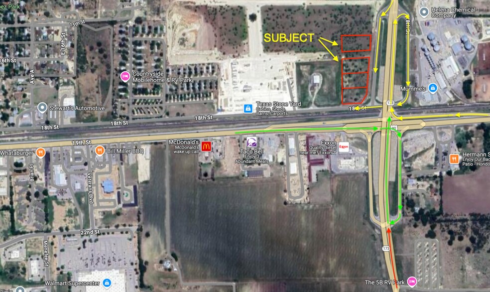 00 00 East 18th Street St, Hondo, TX à vendre - Aérien - Image 1 de 5