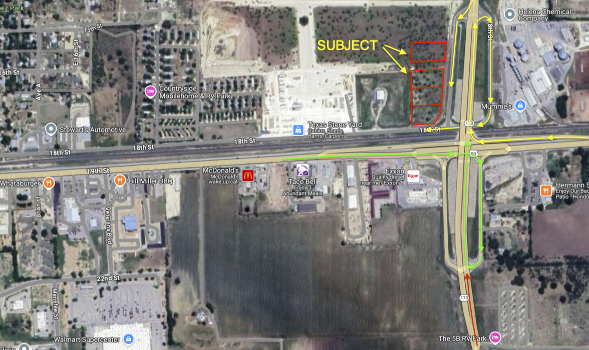 00 00 East 18th Street St, Hondo, TX for sale Aerial- Image 1 of 6