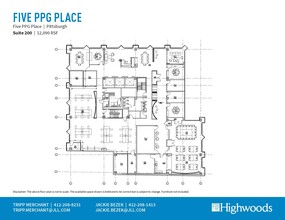 1 PPG Pl, Pittsburgh, PA à louer Plan d  tage- Image 1 de 1