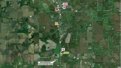 NEC of Route 12 & Route 31, Richmond, IL - aerial  map view