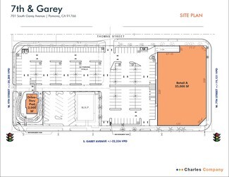 Plus de détails pour 701 S Garey Ave, Pomona, CA - Commerce de détail à louer