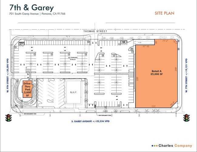 Plus de détails pour 701 S Garey Ave, Pomona, CA - Commerce de détail à louer