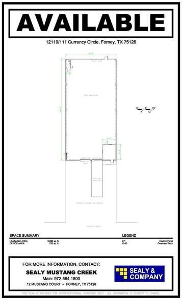 12119 Currency Cir, Forney, TX for lease - Floor Plan - Image 2 of 3