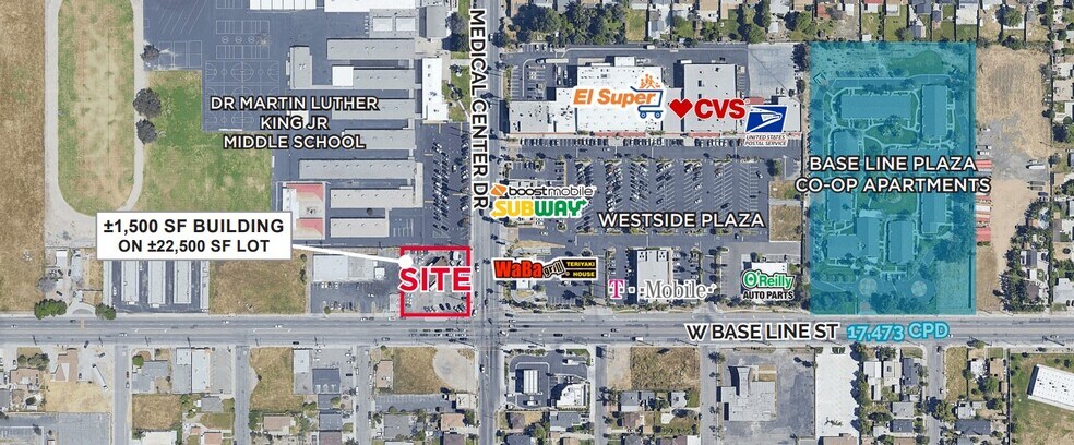 200 W Base Line St, San Bernardino, CA à louer - Aérien - Image 2 de 2