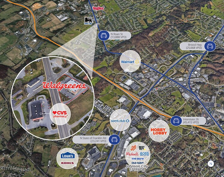 4210 N Roan St, Johnson City, TN à vendre - Photo du bâtiment - Image 2 de 4