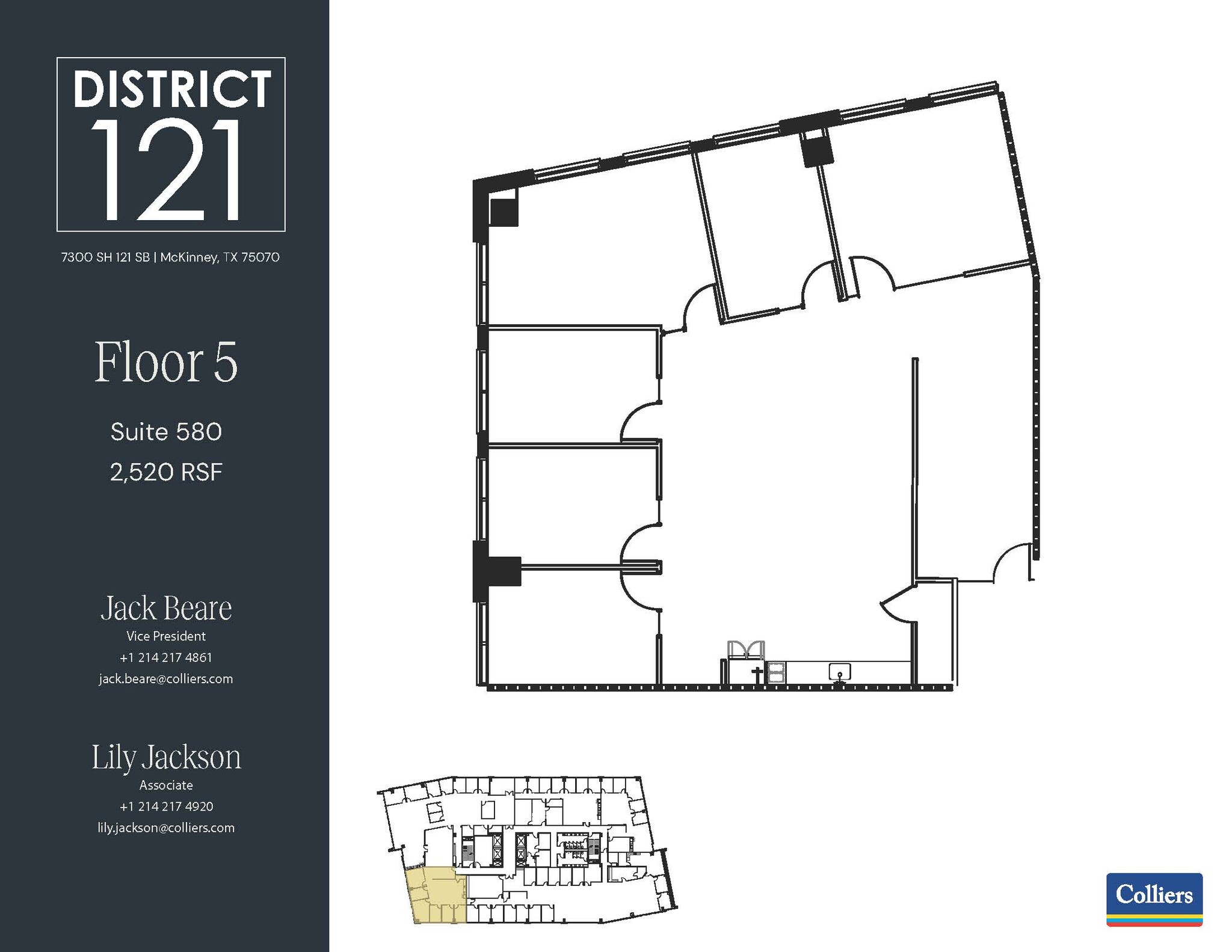 7300 SH 121 SB, McKinney, TX à louer Plan d’étage- Image 1 de 1