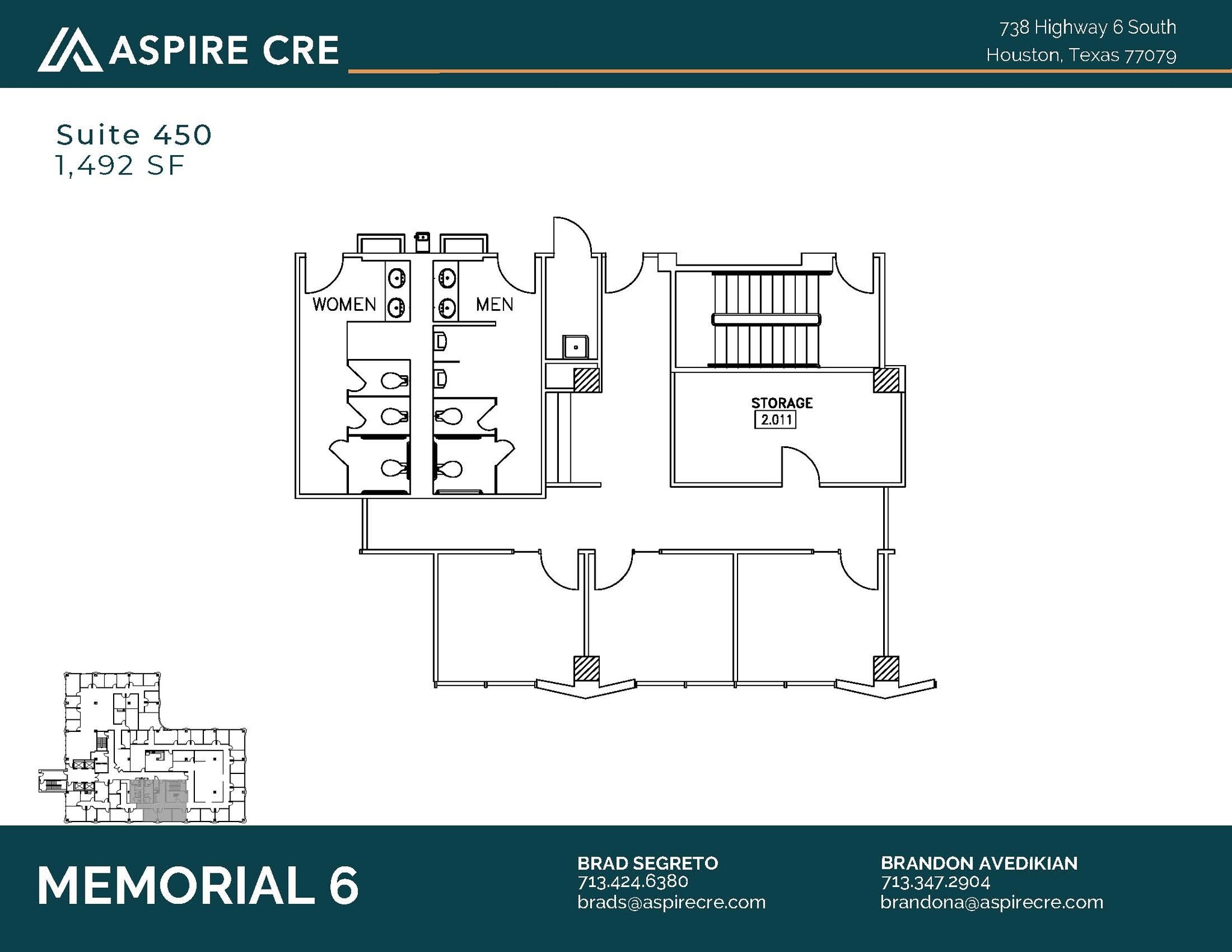 738 Highway 6 S, Houston, TX à louer Plan d’étage- Image 1 de 1