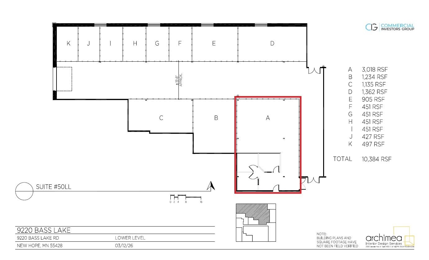 9220 Bass Lake Rd, New Hope, MN à louer Plan d’étage- Image 1 de 1
