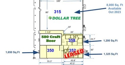 350-440 East St, Pittsboro, NC for lease Floor Plan- Image 2 of 5