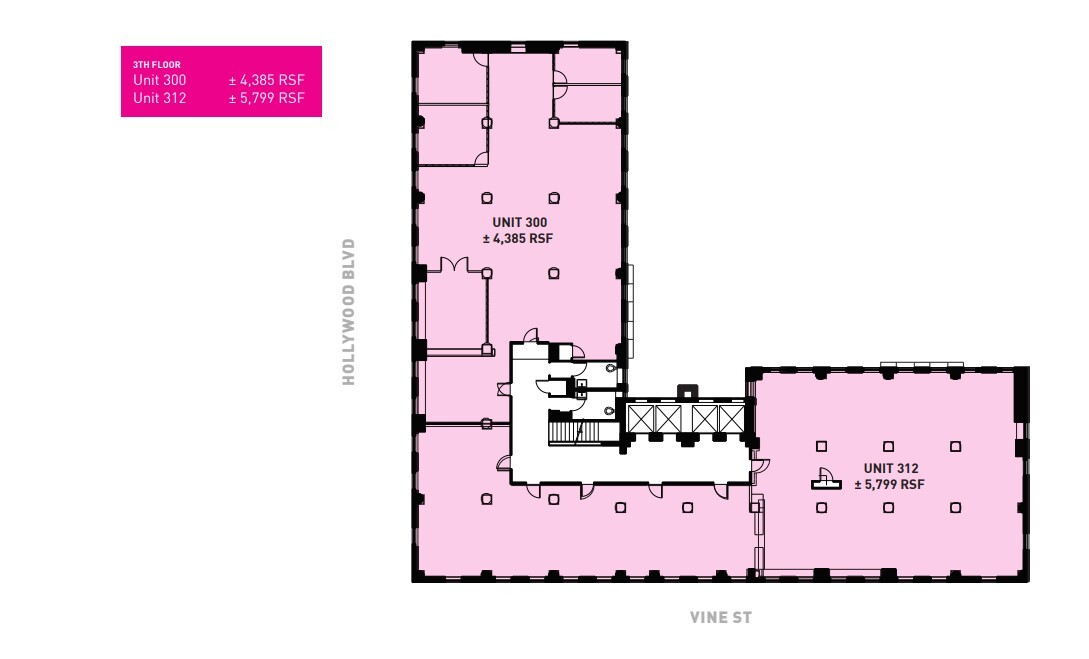 1680 N Vine St, Hollywood, CA for lease Floor Plan- Image 1 of 1