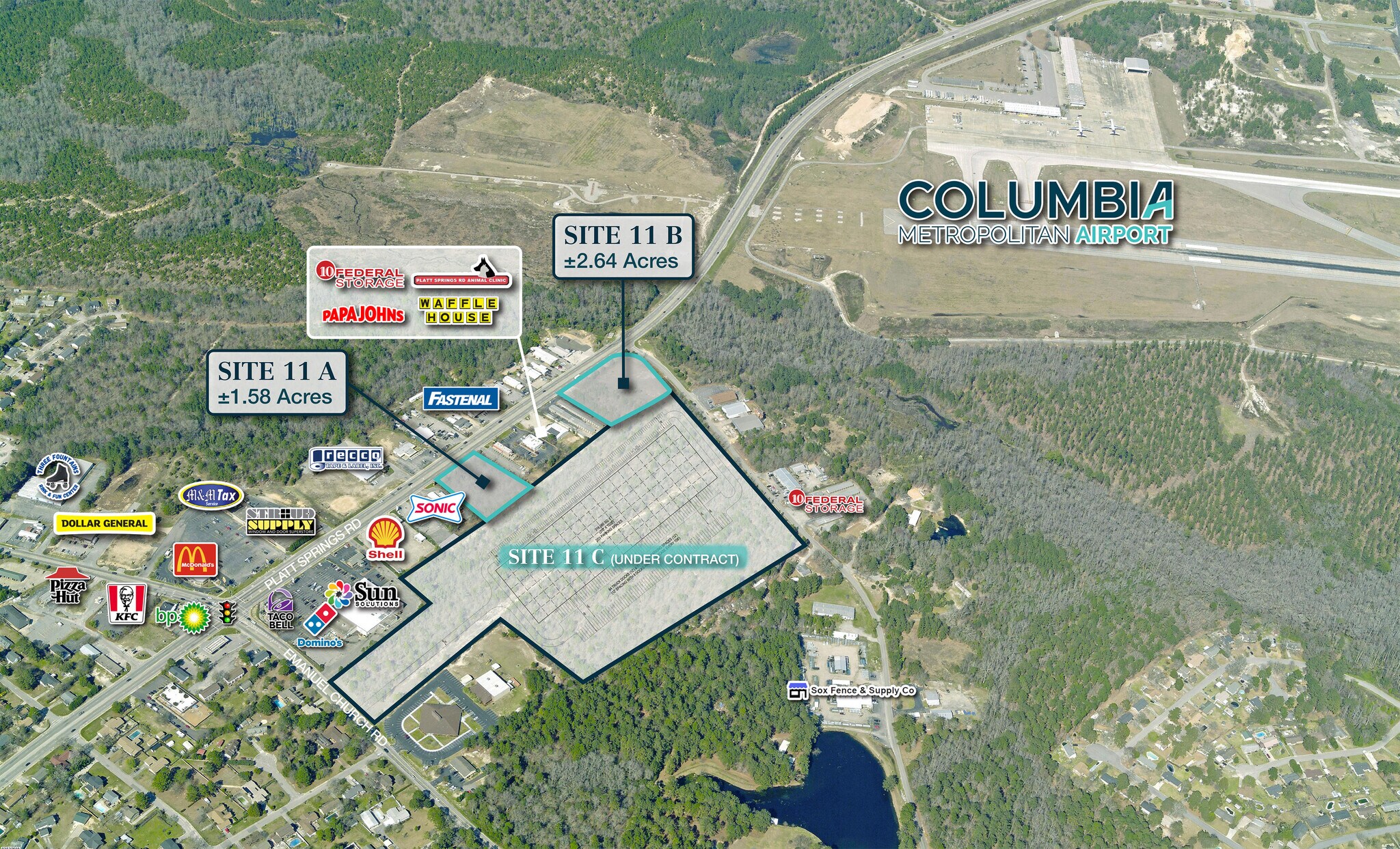 Platt Springs Rd West Parcel, West Columbia, SC à vendre Photo du bâtiment- Image 1 de 5