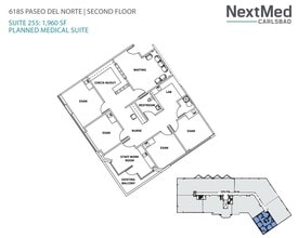6183 Paseo del Norte, Carlsbad, CA for lease Floor Plan- Image 2 of 2