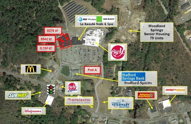Plus de détails pour 87 W Stafford Rd, Stafford Springs, CT - Bureau/Commerce de détail, Commerce de détail à louer