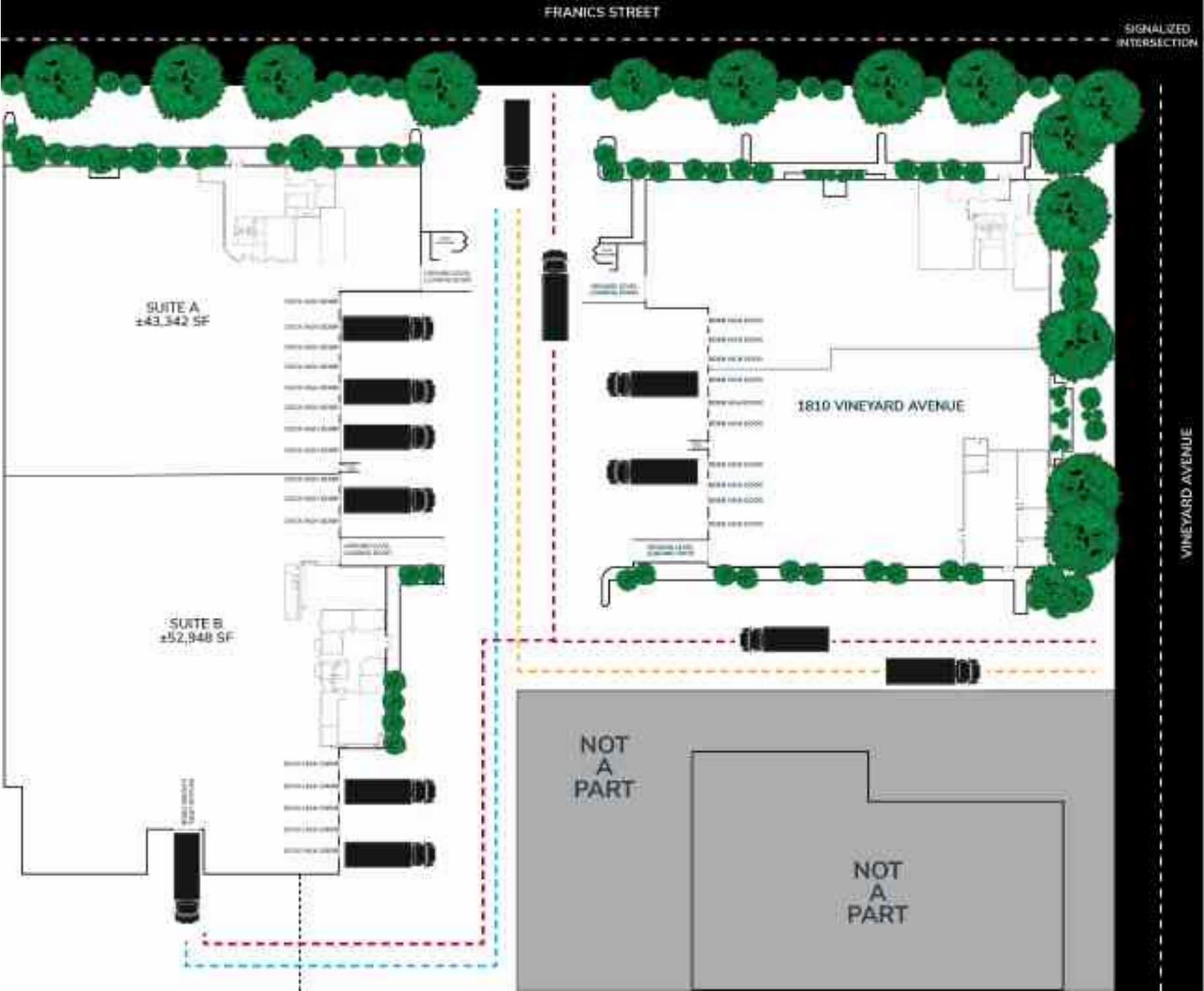 1822 E Francis St, Ontario, CA for lease Site Plan- Image 1 of 1