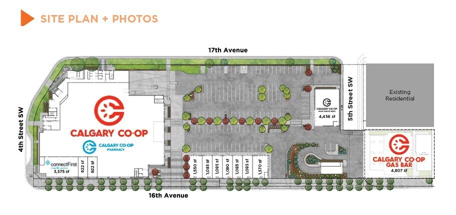 540 16 Av NE, Calgary, AB à louer - Plan de site - Image 2 de 3