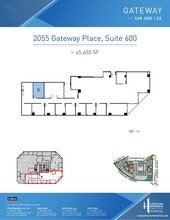 2033 Gateway Pl, San Jose, CA à louer Plan d’étage- Image 1 de 1