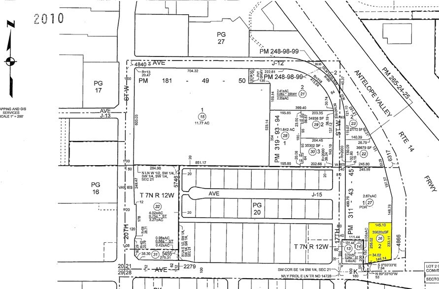 1649 W Avenue K, Lancaster, CA à louer - Plan cadastral - Image 2 de 3