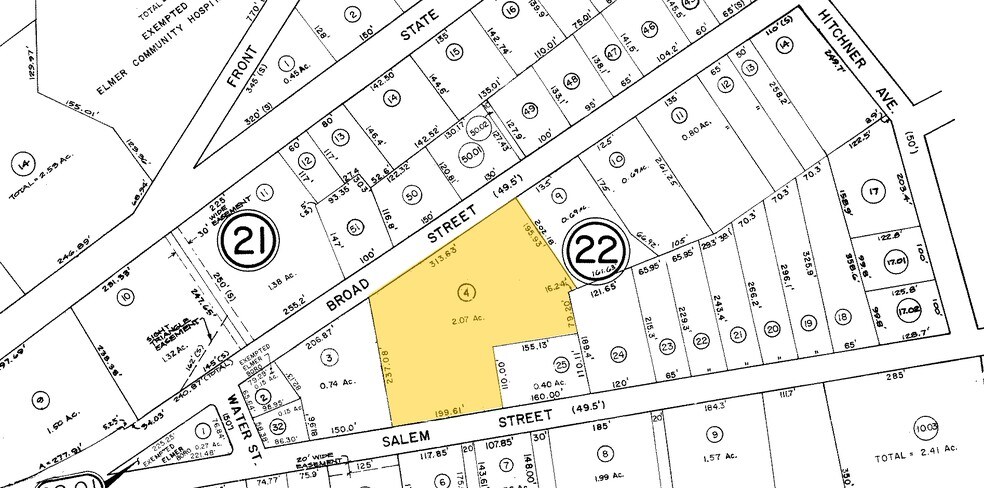 424 Broad St, Elmer, NJ à vendre - Plan cadastral - Image 1 de 1