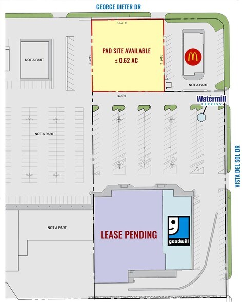 1590 George Dieter Dr, El Paso, TX for lease - Site Plan - Image 1 of 1