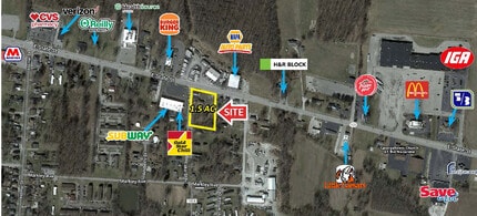 666 E State St, Georgetown, OH - AERIAL  map view - Image1