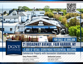 Plus de détails pour 21 Broadway ave, Fair Harbor, NY - Commerce de détail à vendre