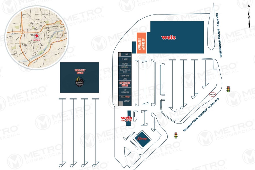 3011-3087 William Penn Hwy, Easton, PA for lease - Site Plan - Image 2 of 2