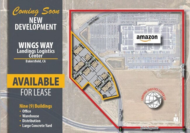 Plus de détails pour Wings Way, Bakersfield, CA - Industriel à louer