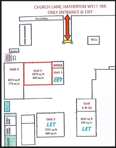 Church Ln, Cannock for lease - Site Plan - Image 3 of 3
