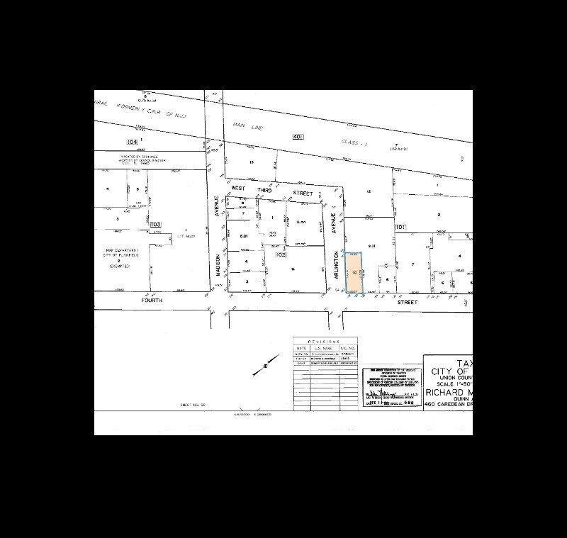 130 W 4th St, Plainfield, NJ à louer Plan cadastral- Image 1 de 2