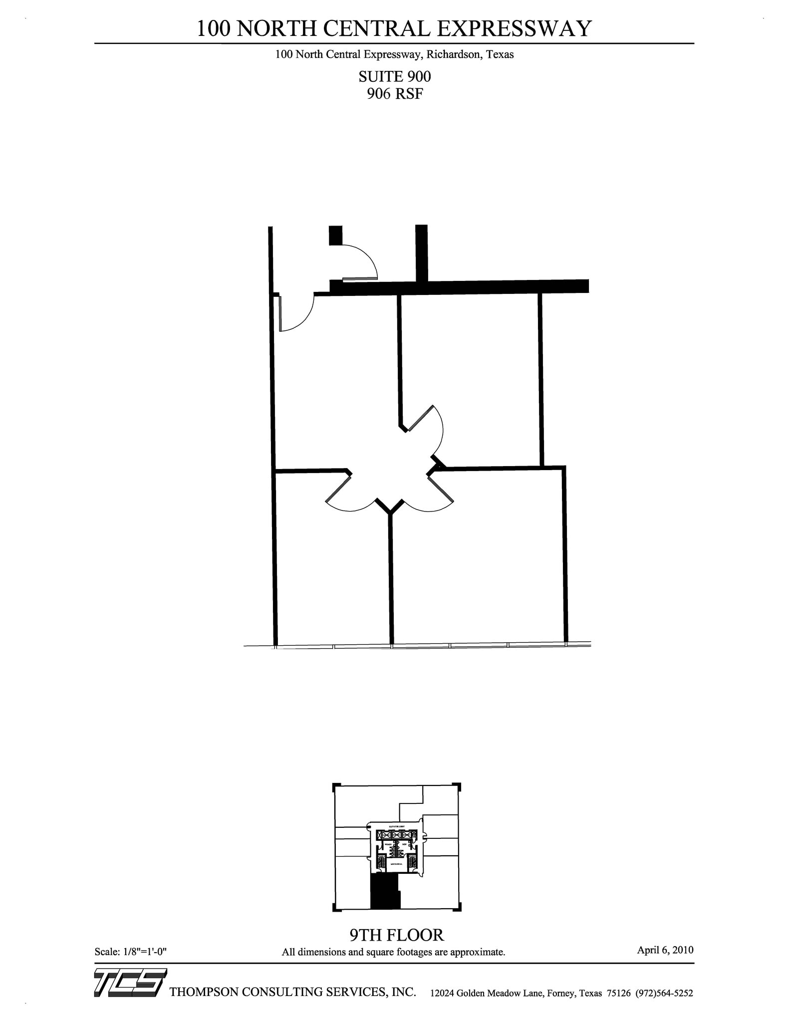 100 N Central Expy, Richardson, TX for lease Floor Plan- Image 1 of 1