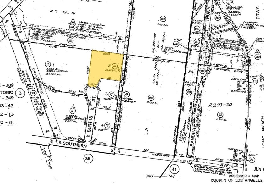 9400 Burtis St, South Gate, CA for lease - Plat Map - Image 2 of 7