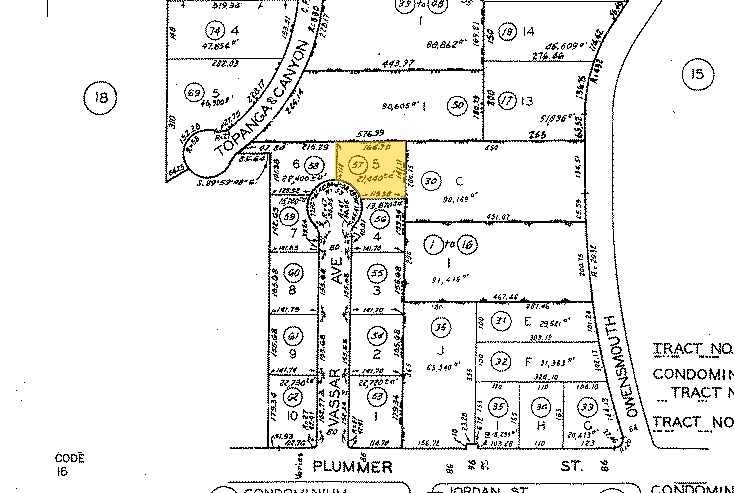9566 Vassar Ave, Chatsworth, CA à louer - Plan cadastral - Image 2 de 3