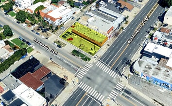 1880 S Redondo Blvd, Los Angeles, CA - Aerial  map view