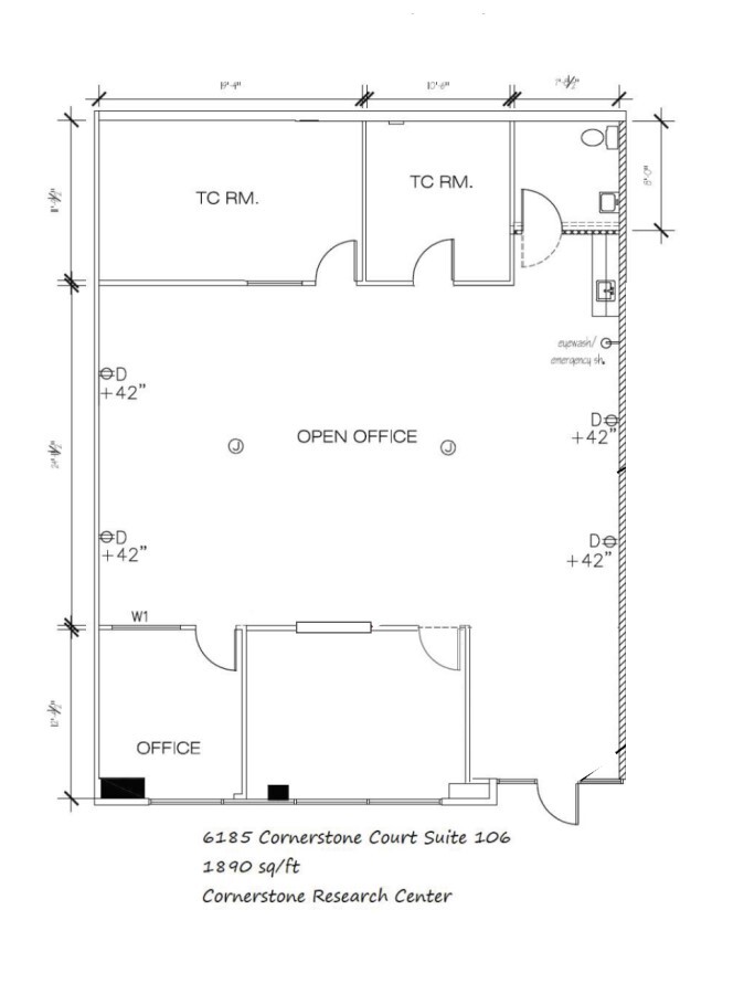 6185 Cornerstone Ct E, San Diego, CA à louer Plan d  tage- Image 1 de 1