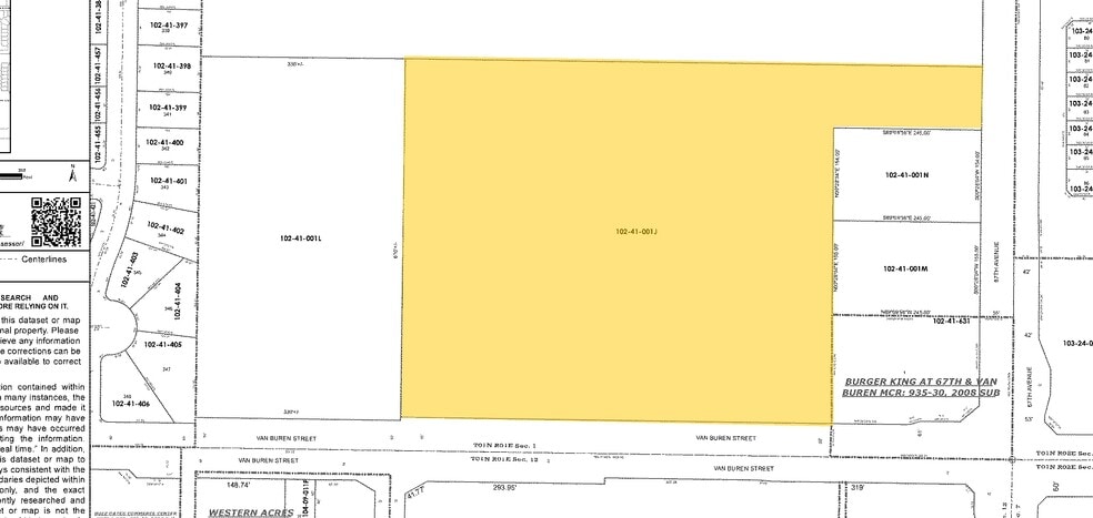 6750 W Van Buren St, Phoenix, AZ à louer - Plan cadastral - Image 2 de 6