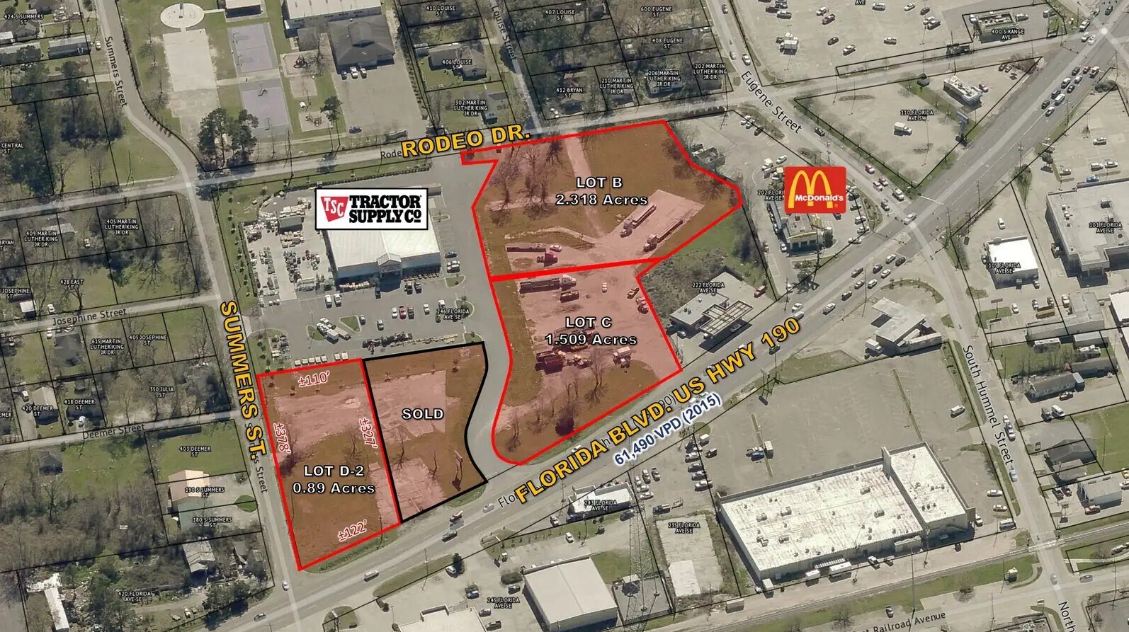 256 Florida Ave SE, Denham Springs, LA à vendre Photo principale- Image 1 de 2