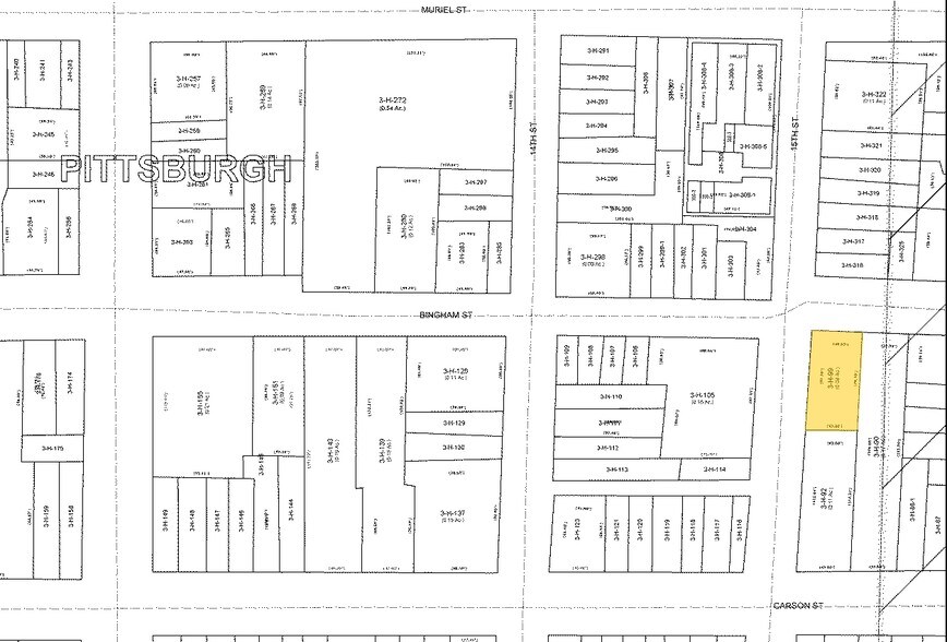 1500 Bingham St, Pittsburgh, PA à vendre - Plan cadastral - Image 3 de 3