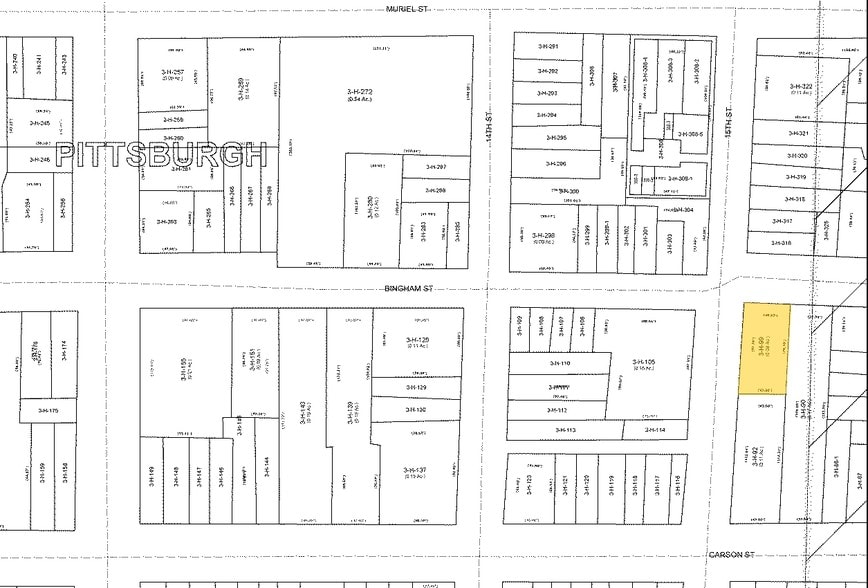 1500 Bingham St, Pittsburgh, PA for sale - Plat Map - Image 3 of 3