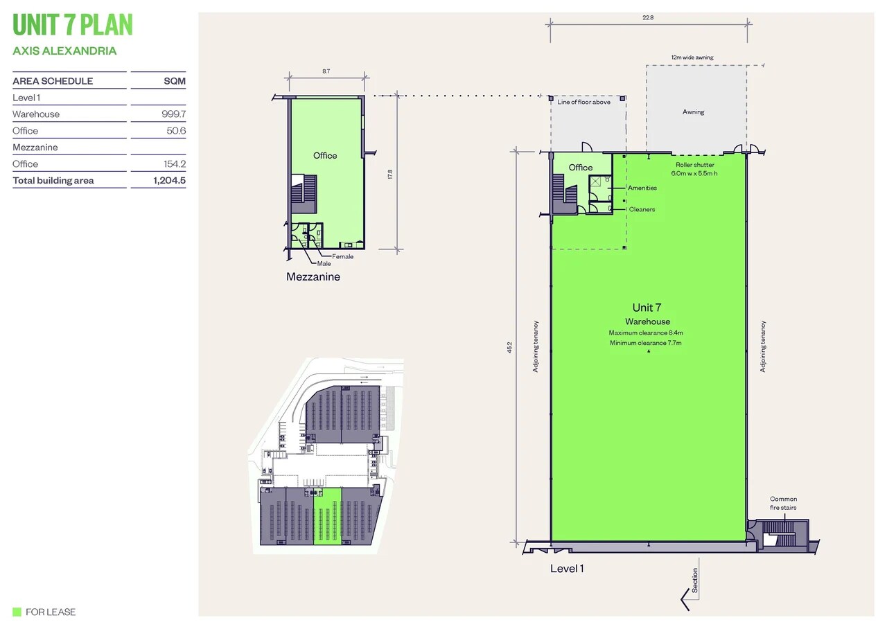45 Burrows Rd, Alexandria for lease Floor Plan- Image 1 of 1