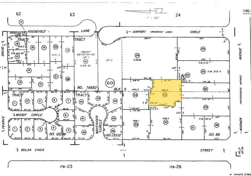 16892 Bolsa Chica St, Huntington Beach, CA for lease - Plat Map - Image 2 of 2