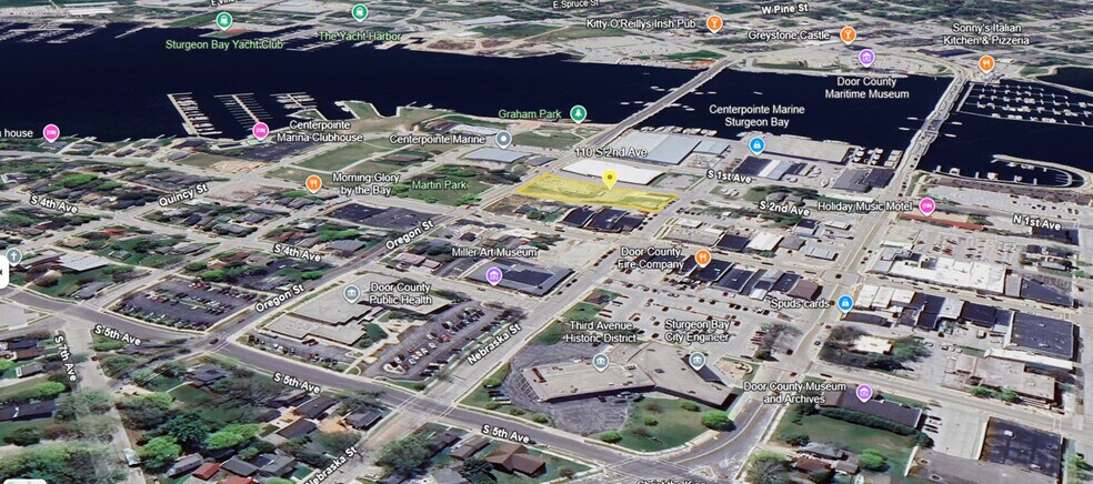 110 S 2nd Ave, Sturgeon Bay, WI à vendre - Aérien - Image 2 de 13