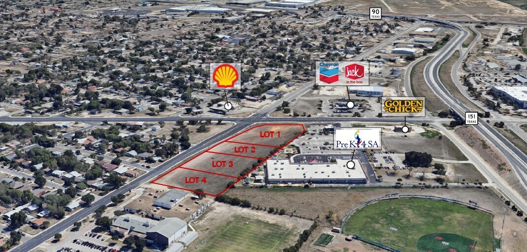 Old Hwy 90 W & S Acme Rd, San Antonio, TX for sale Aerial- Image 1 of 7