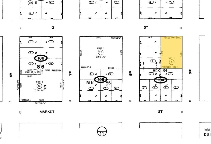 871-875 G St, San Diego, CA for lease - Plat Map - Image 2 of 22