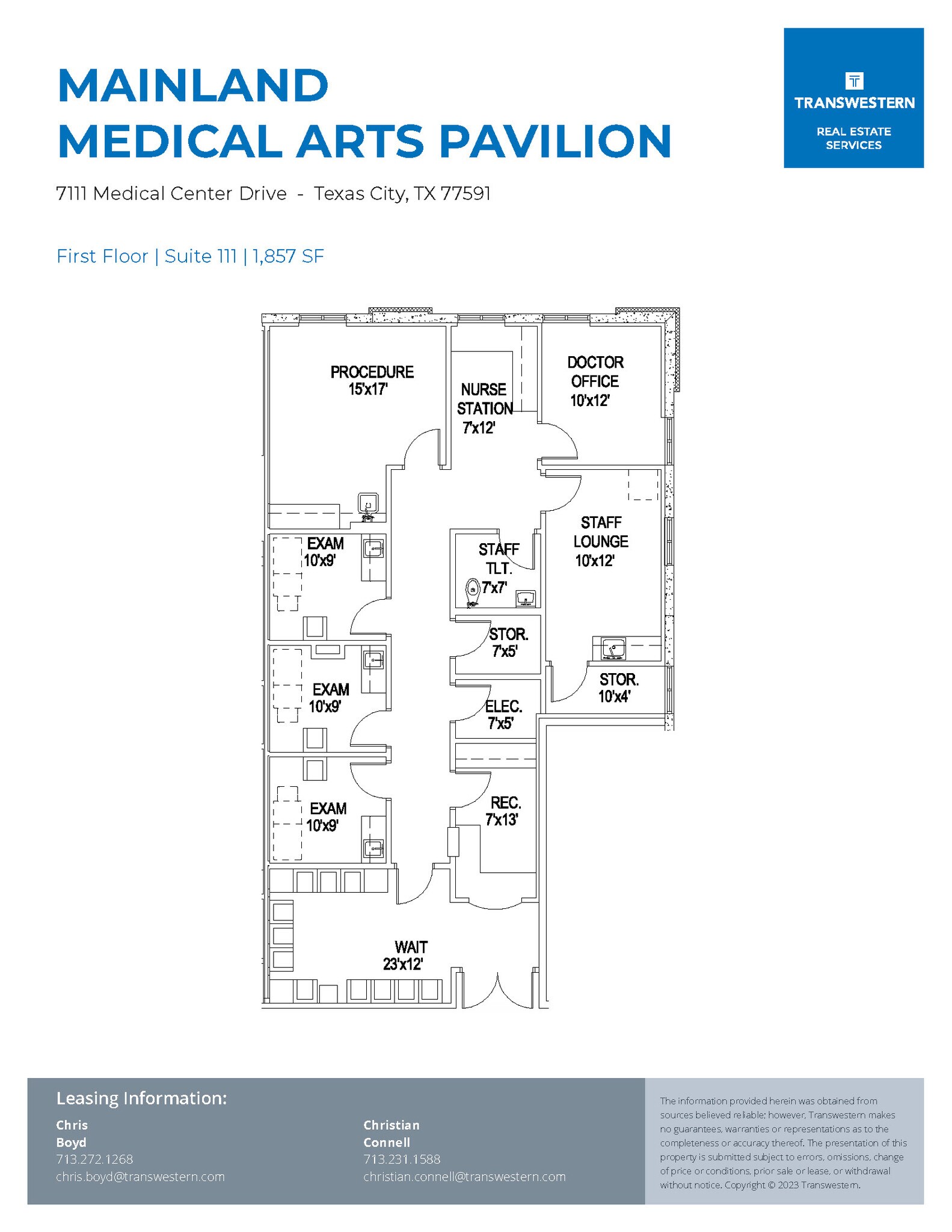 7111 Medical Center Dr, Texas City, TX for lease Floor Plan- Image 1 of 2
