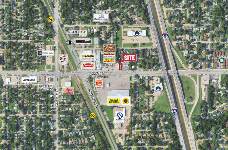 2010 E Pawnee St, Wichita, KS à vendre - Aérien - Image 2 de 2