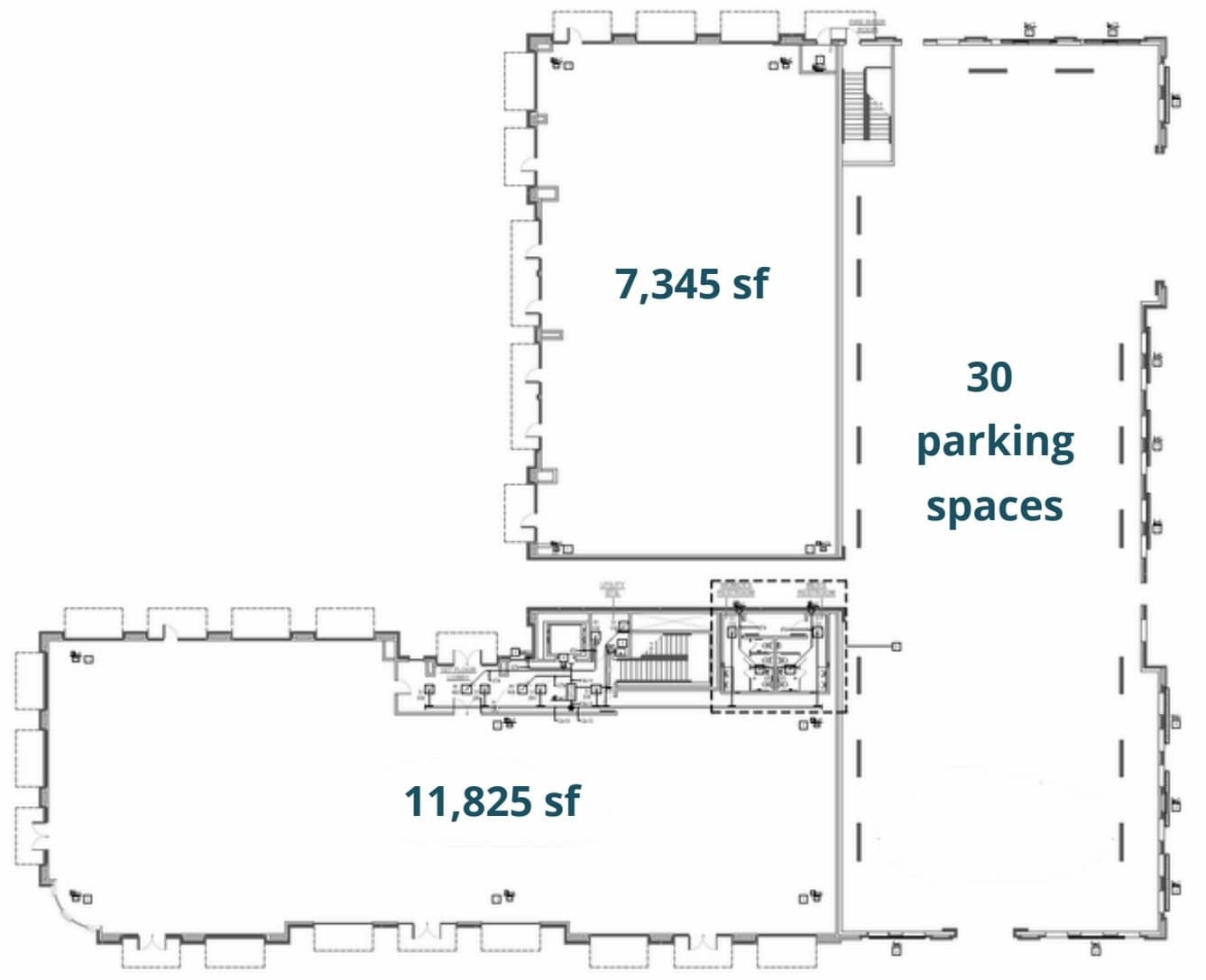 100 S Main St, Mansfield, TX à louer Plan d’étage- Image 1 de 1