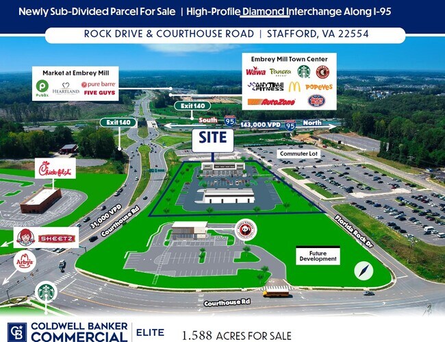 Plus de détails pour Courthouse Rd & Florida Rock Dr, Stafford, VA - Terrain à vendre