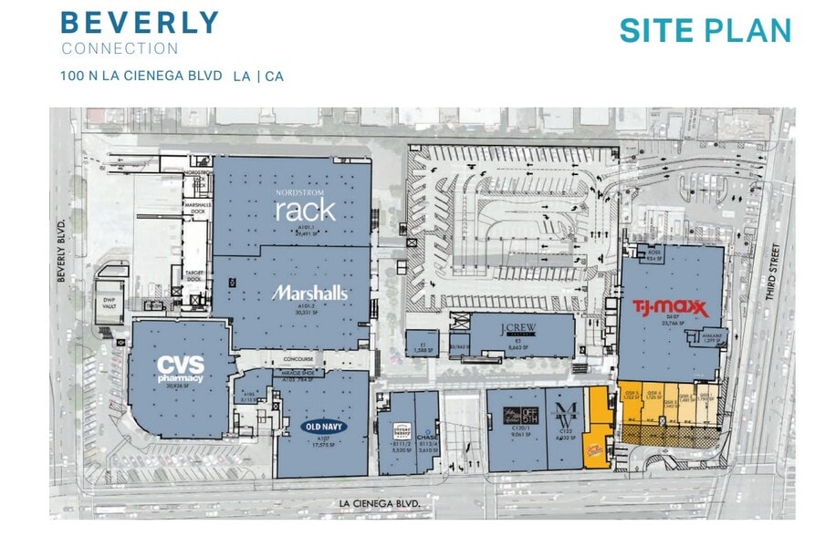 100 N La Cienega Blvd, Los Angeles, CA for lease - Site Plan - Image 1 of 1
